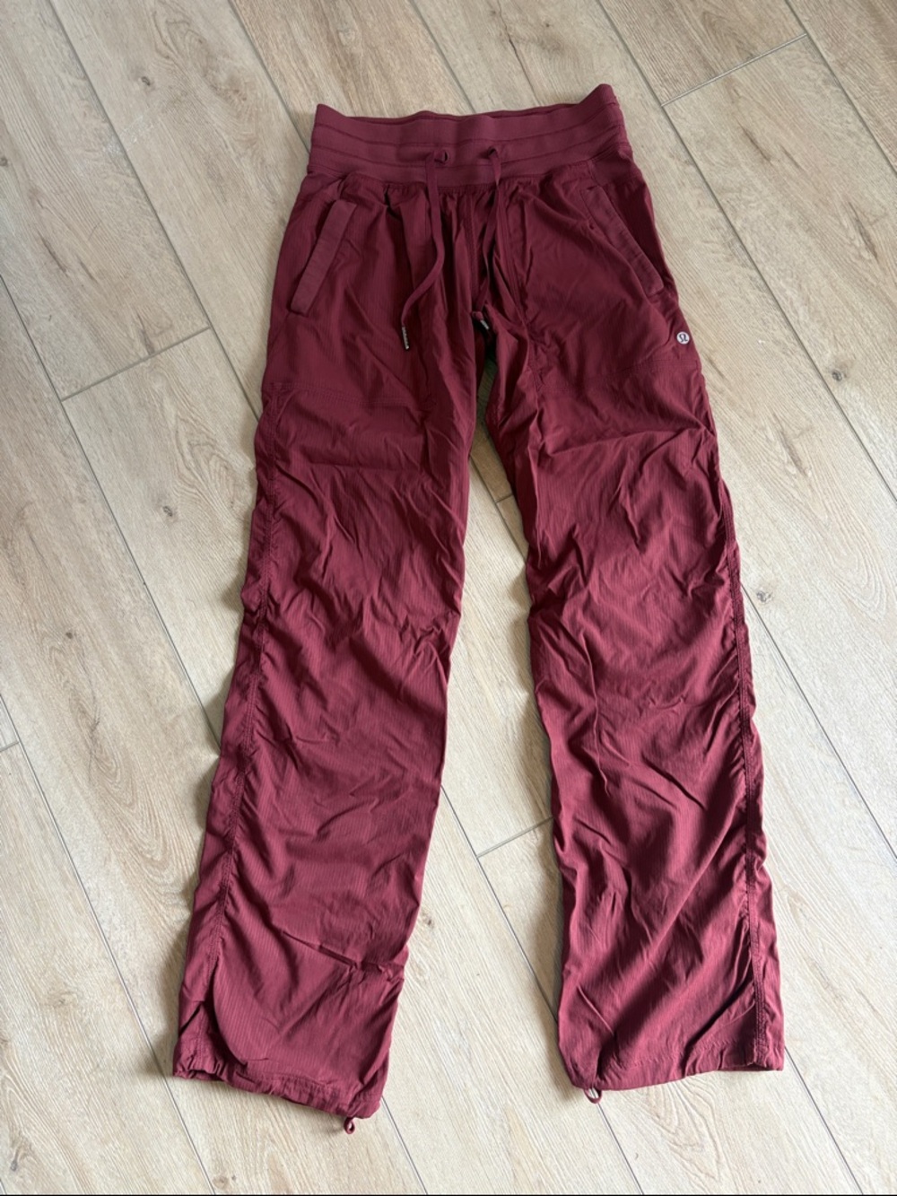 Lululemon studio pants Burgundy Drawstring Lounge Pants